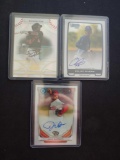 Autograph lot of 3