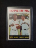 Vintage Hank Aaron & Willie Mays card