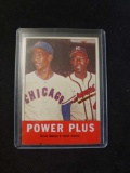 Vintage Ernie Banks/Hank Aaron card
