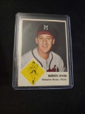 Vintage Fleer Warren Spahn card