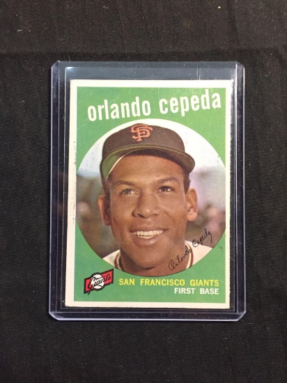 1959 Topps #390 ORLANDO CEPEDA Giants Vintage Baseball Card