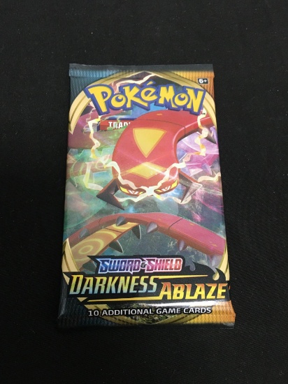Factory Sealed DARKNESS ABLAZE 10 Pokemon Card Booster Pack from Box Break