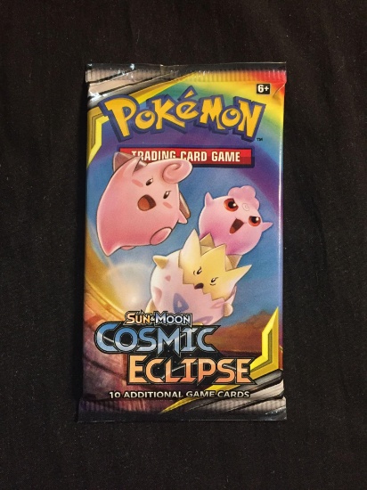 Factory Sealed Booster Pack of Sun & Moon Cosmic Eclipse - 10 Pokemon Cards