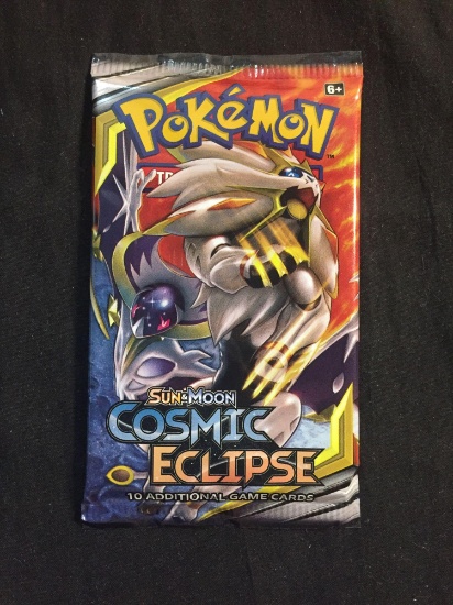 Factory Sealed Booster Pack of Sun & Moon Cosmic Eclipse - 10 Pokemon Cards