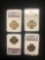 4 Count Lot James Madison 2007 D $1 Coins Brilliant Uncirculated