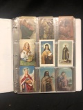Binder of Various Religious Cards