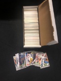1 Row Box of Various Mixed Sports Trading Cards