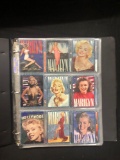 Binder of Vintage Trading Cards, Marilyn Monroe, Country Stars