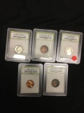 5 Count Lot of International Numismatic Bureau Coins