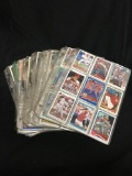Huge Lot of Binder Sheets Full of Mixed Baseball Cards