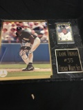Autographed Frank Thomas Plaque Chicago White Sox Photo with Card Signed with COA