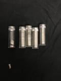 5 Count Lot of Tubes of Buffalo Nickels Full/Partial