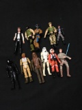 11 Count Lot of Mixed Action Figures, Lots of Star Wars