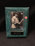 Babe Ruth Upper Deck Black Diamond Baseball Card New York Yankees Plaque