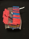 34 Count Lot of Sealed Donruss Baseball Puzzle & Card Packs from Store Closing