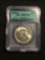 1954-D United States Franklin Silver Half Dollar - ICG MS 63 Graded