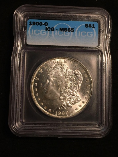 1900-O United States Morgan Silver Dollar - ICG Graded MS 65