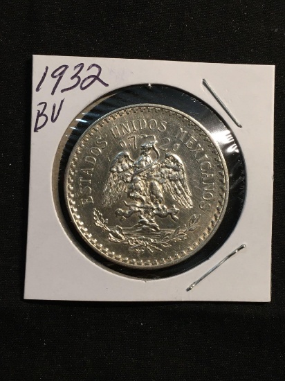 1932 Mexico 1 Peso Silver Foreign Coin