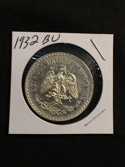 1932 Mexico 1 Peso Silver Foreign Coin