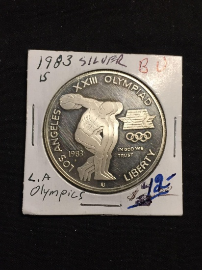 1983 United States LA Olympics Silver Dollar Coin - Proof