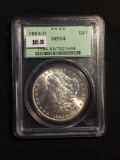 1884-O United States Morgan Silver Dollar - PCGS MS 64 Graded