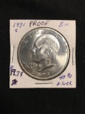 1971-S United States Eisenhower Proof 40% Silver Dollar Coin