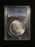 1879-S United States Morgan Silver Dollar - PCGS MS 65 Graded