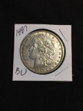 1887 United States Morgan Silver Dollar - 90% Silver Coin