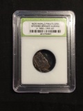 1400 - 1600 A.D. New World Pirate Era Spanish Bronze Nummis - INB Graded