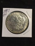 1887 United States Morgan Silver Dollar - 90% Silver Coin