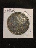 1902 United States Morgan Silver Dollar - 90% Silver Coin