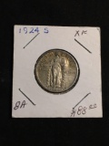 1924-S United States Standing Liberty Silver Quarter - 90% Silver Coin