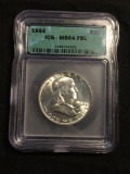 1954 United States Franklin Silver Half Dollar - ICG MS 64 Graded
