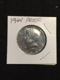 1964 United States John F Kennedy Silver Half Dollar - 90% Silver Coin