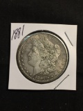 1881 United States Morgan Silver Dollar - 90% Silver