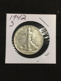 1944-S United States Walking Liberty Silver Half Dollar - 90% Silver Coin