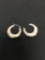 Filigree Engraved 30mm Diameter 6mm Wide Pair of Sterling Silver Hoop Earrings