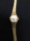 Citizen Designer Square 14x14mm Bezel Gold-Tone Stainless Steel Watch w/ Bracelet