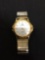 Shunda Designer Round 30mm Two-Tone Bezel Quartz Movement Stainless Steel Watch w/ Bracelet