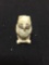 Owl Motif Carved Soapstone 2in Long x 1.5in Deep x 1.0in Wide