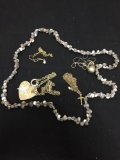 Lot of Five Various Shape & Styled Fashion Alloy Necklaces