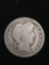 1908-D United States Barber Half Dollar - RARE 90% Silver Coin - 0.361 ASW