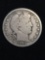 1915-D United States Barber Half Dollar - RARE 90% Silver Coin - 0.361 ASW