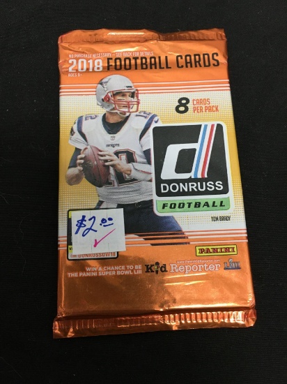 Factory Sealed 2018 Donruss NFL Football 8 Card Pack - LAMAR JACKSON RC?