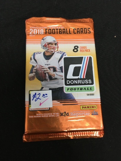 Factory Sealed 2018 Donruss NFL Football 8 Card Pack - LAMAR JACKSON RC?