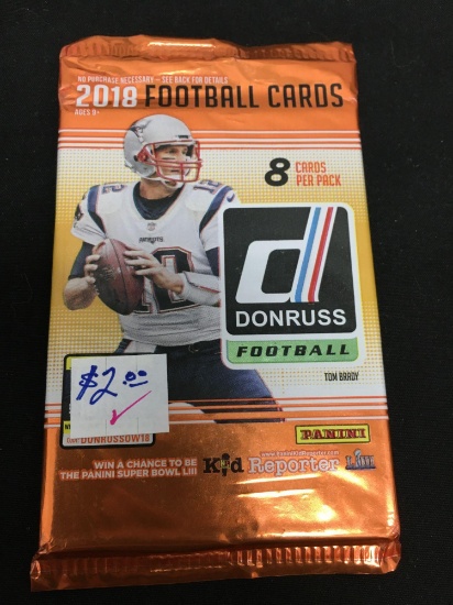 Factory Sealed 2018 Donruss NFL Football 8 Card Pack - LAMAR JACKSON RC?