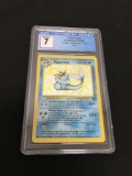 CGC Graded Pokemon Jungle Unlimited Holo Rare Vaporeon 12/64 Card Near Mint 7