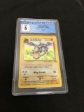 CGC Graded Pokemon Fossil Unlimited Holo Rare Aerodactyl 1/62 EX/NM 6 KEY CARD