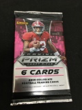 HOT PRODUCT - Factory Sealed 2020 Collegiate Panini PRIZM Draft Picks 6 Football Card Pack