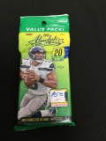 Factory Sealed Absolute 2018 Football Retail Hanger 20 Card Jumbo Pack - LAMAR JACKSON RC?